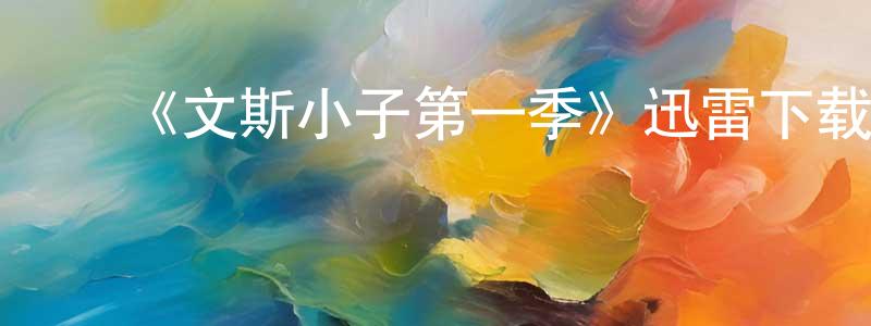 ﻿陈冬群发布﻿《文斯小子第一季》迅雷下载/在线观看-犯罪历史-美剧天堂